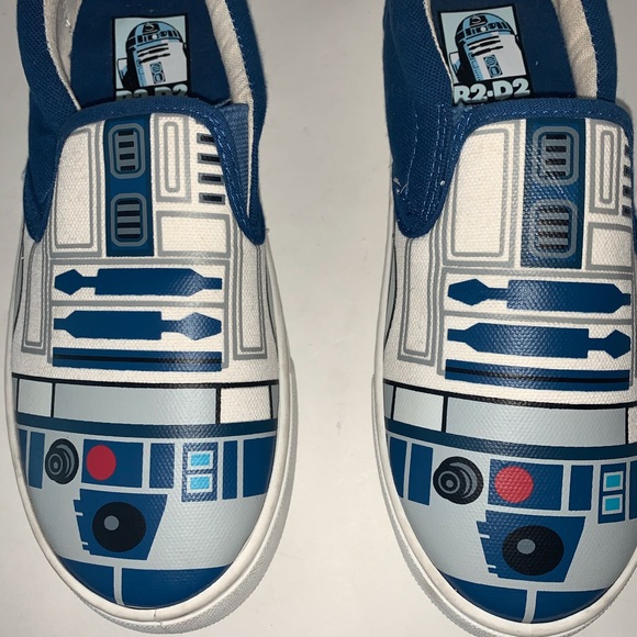 Star Wars R2D2 White Men Slip On Sneaker SOLD OUT - Picture 4 of 13